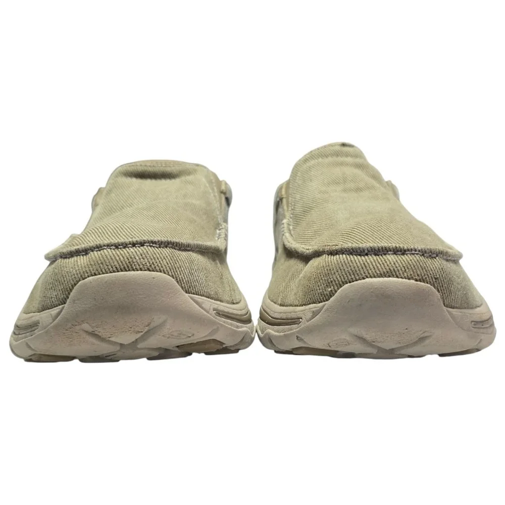 Skechers Mens Relaxed Fit Slipins Shoes Taupe Extra Wide Slip On Size 9